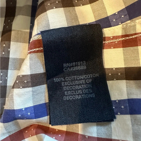 Robert Graham Modern Americana Men’s button down shirt size medium plaid - Picture 15 of 16